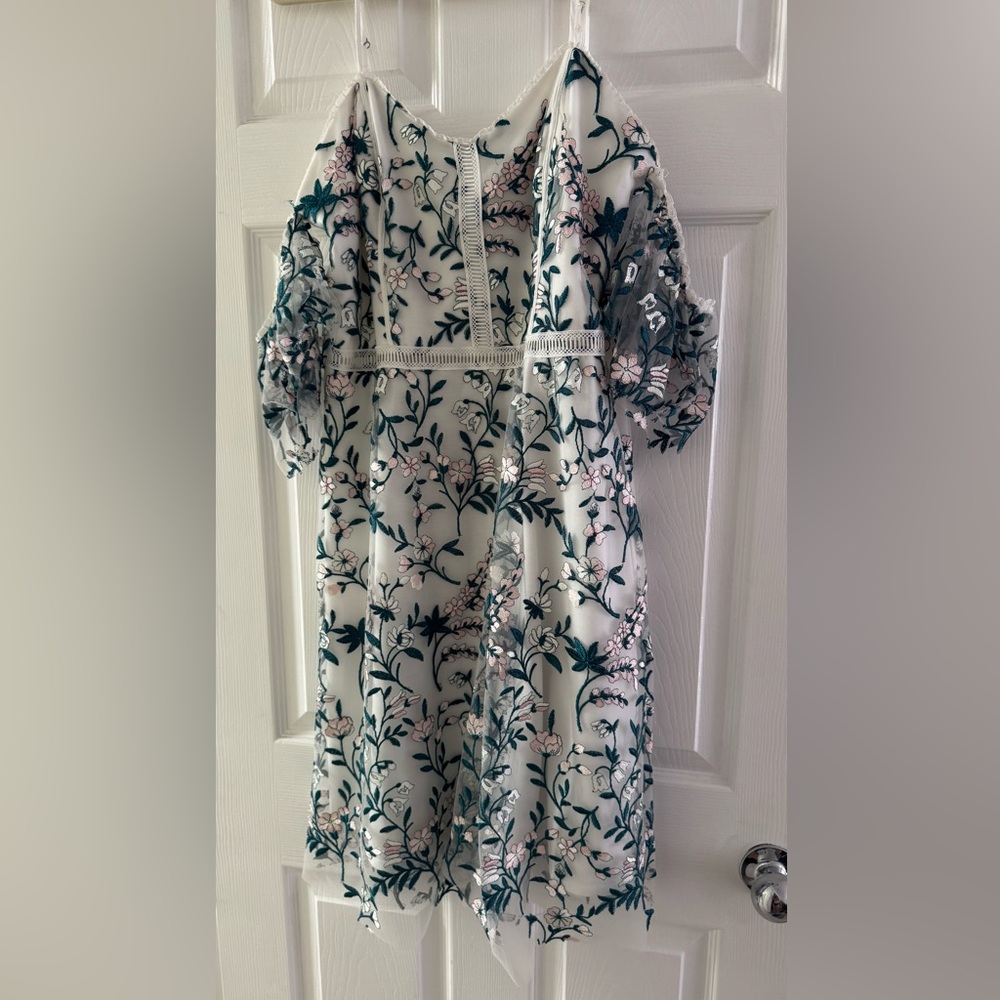 Willow and Clay Floral Embroidered Dress